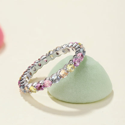 [Noble Jewelry]Dazzling Resplendent Round Cut Party Ring