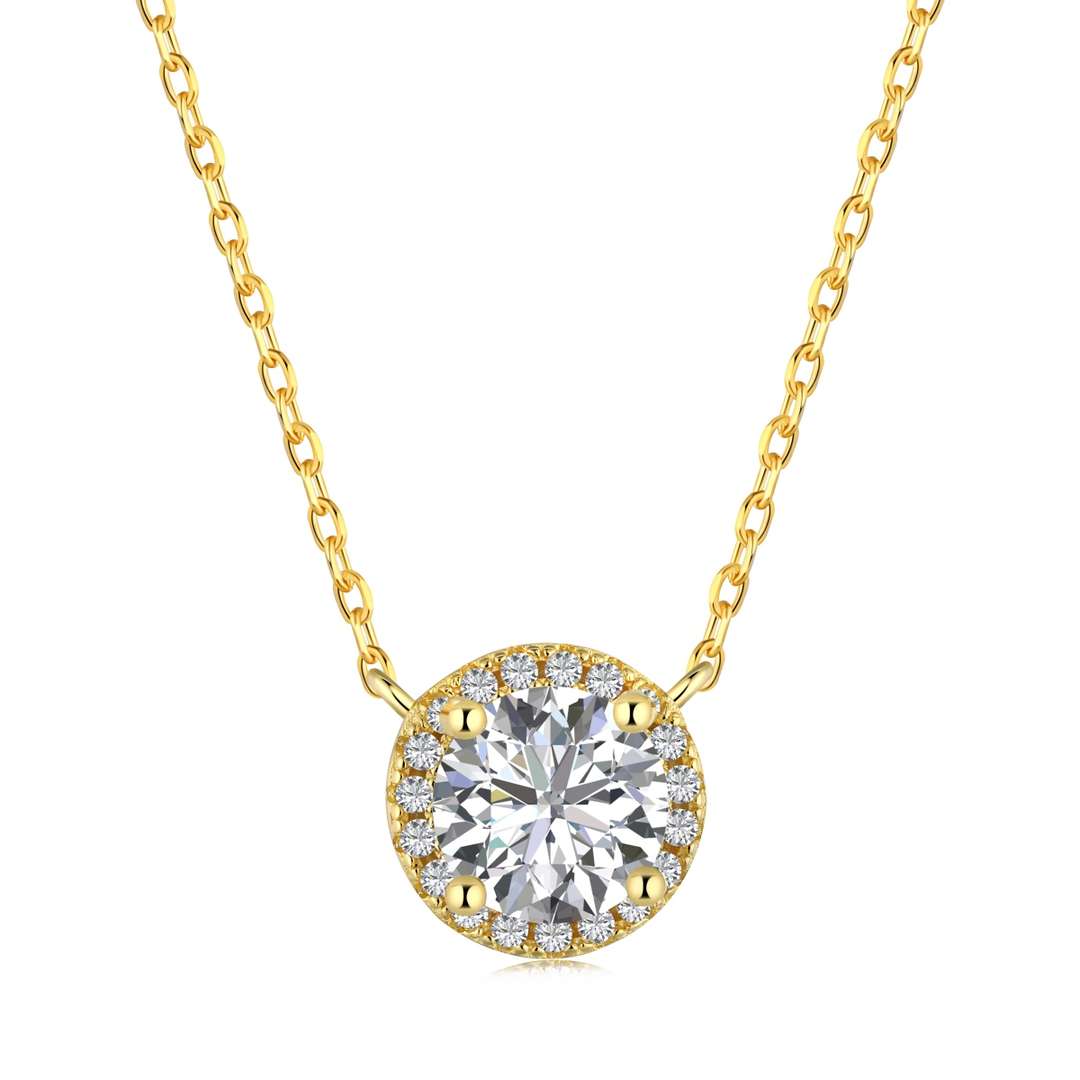 [Noble Jewelry]Luxurious Round Cut Necklace