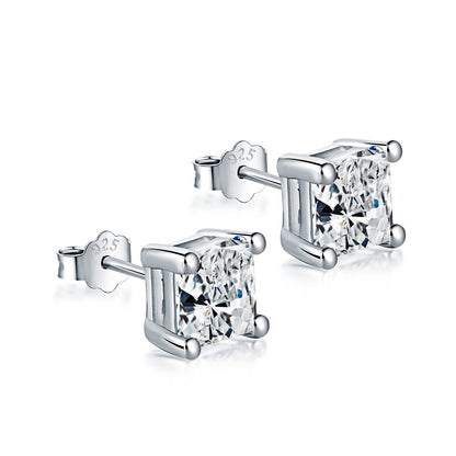 [Noble Jewelry]Delicate Square Shape Earrings