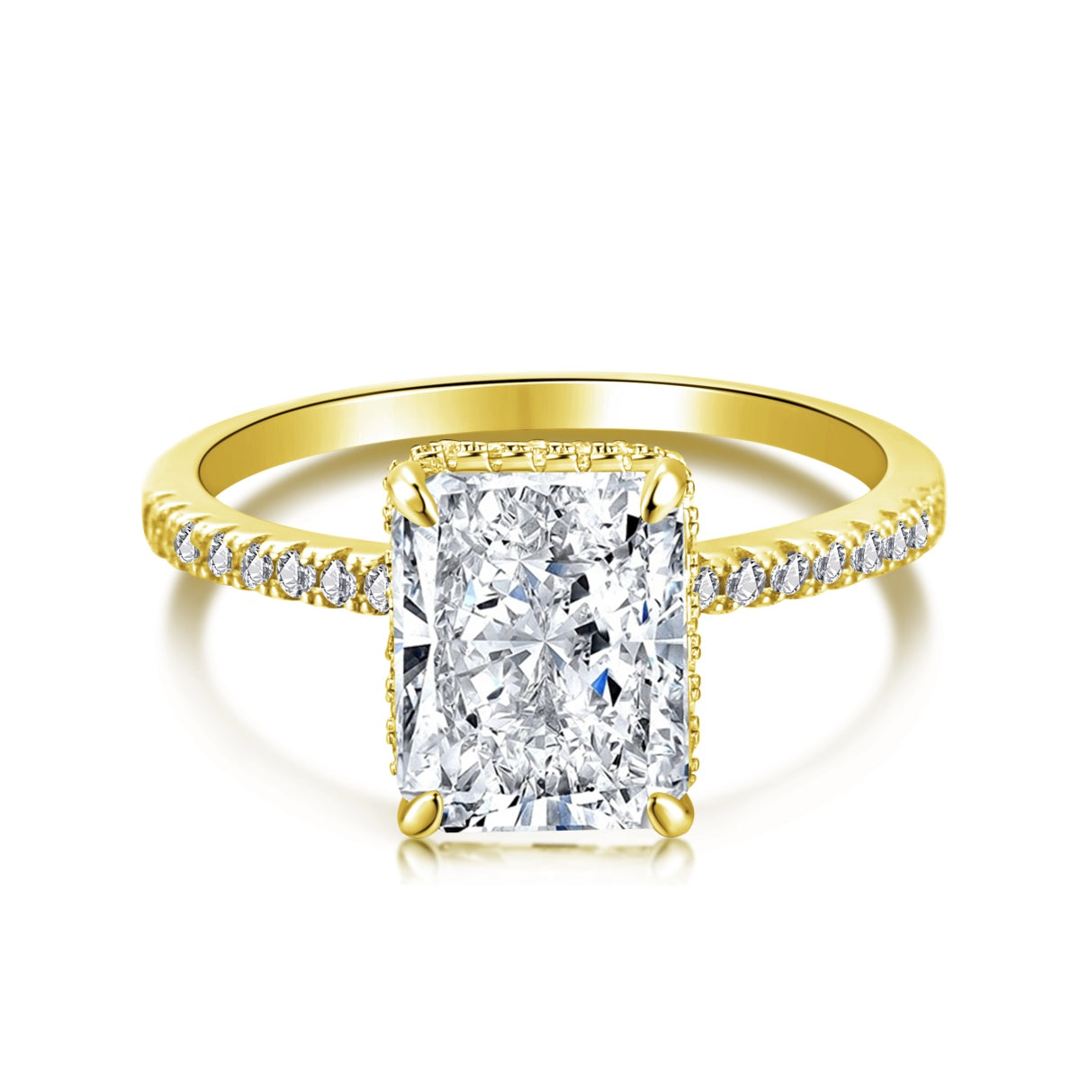 [Noble Jewelry]4.0 Carat Luxurious Engagement Ring