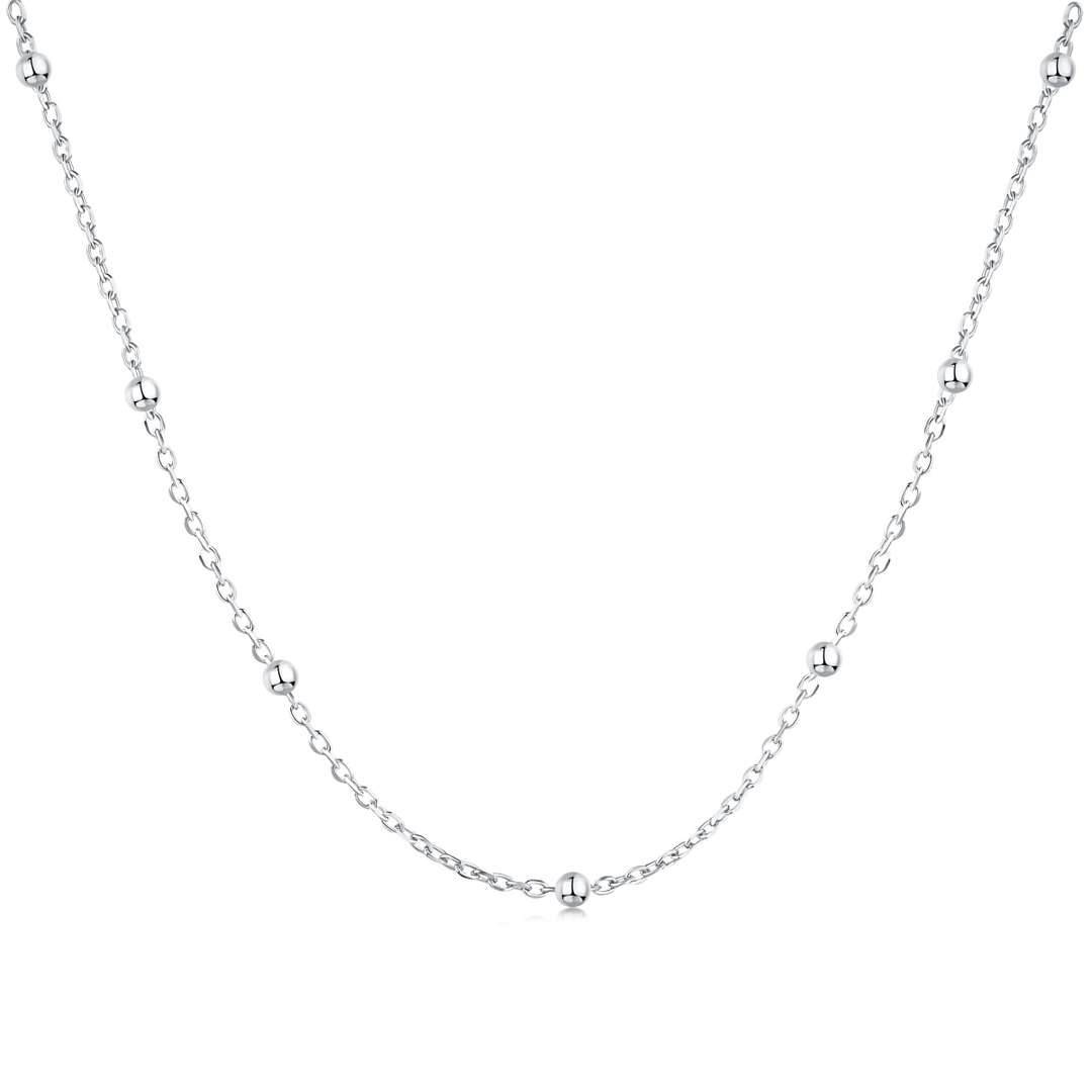 [Noble Jewelry]Small Bead Clavicle Chain Simple Necklace