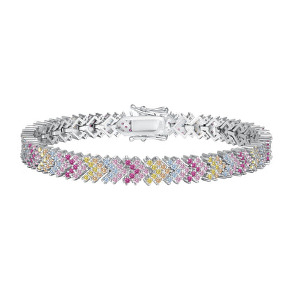 [Noble Jewelry]Ornate Sparkling Round Cut Party Bracelet