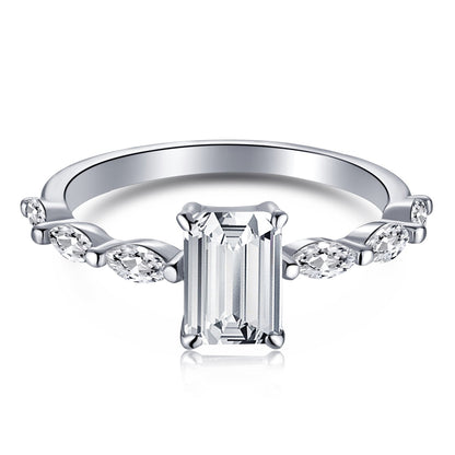 [Noble Jewelry]1.0 Carat Dainty Resplendent Radiant Cut Daily Ring