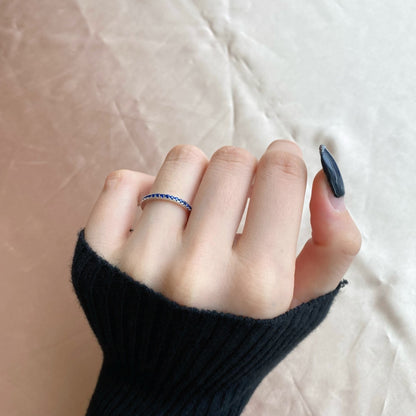 [Noble Jewelry]Delicate Sparkling Round Cut Daily Ring