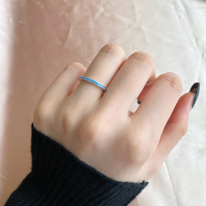 [Noble Jewelry]Delicate Sparkling Round Cut Daily Ring