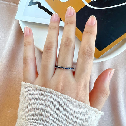 [Noble Jewelry]Delicate Sparkling Round Cut Daily Ring