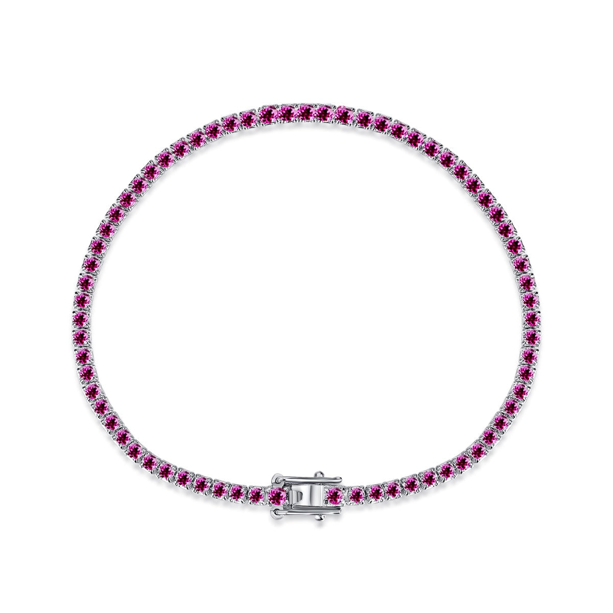 [Noble Jewelry]Dazzling Colorful Round Cut Daily Bracelet