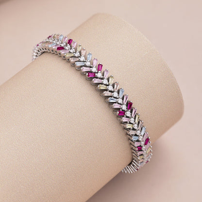 [Noble Jewelry]Dainty Radiant Emerald Cut Daily Bracelet