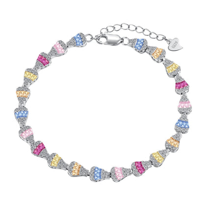 [Noble Jewelry]Radiant Water Drop Shape Daily Bracelet