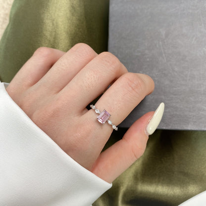 [Noble Jewelry]1.0 Carat Dainty Resplendent Radiant Cut Daily Ring