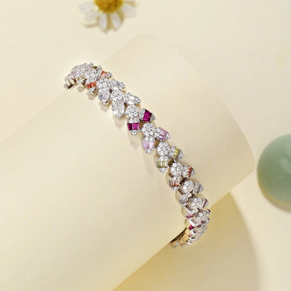 [Noble Jewelry]Dainty Exquisite Flower Shape Daily Bracelet