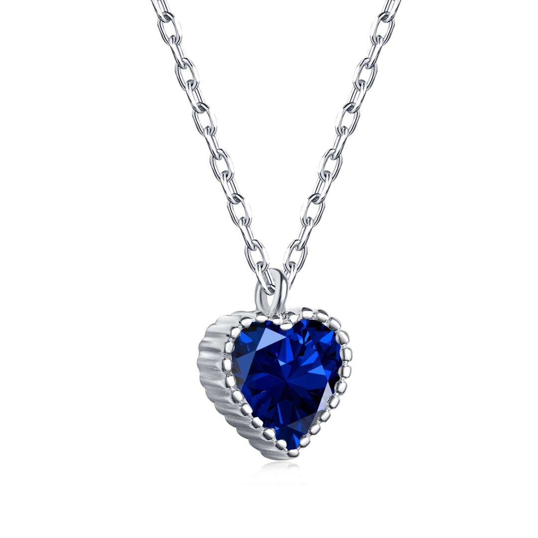 [Noble Jewelry]Ornate Heart Shape Necklace