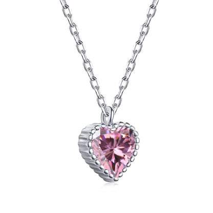 [Noble Jewelry]Ornate Heart Shape Necklace