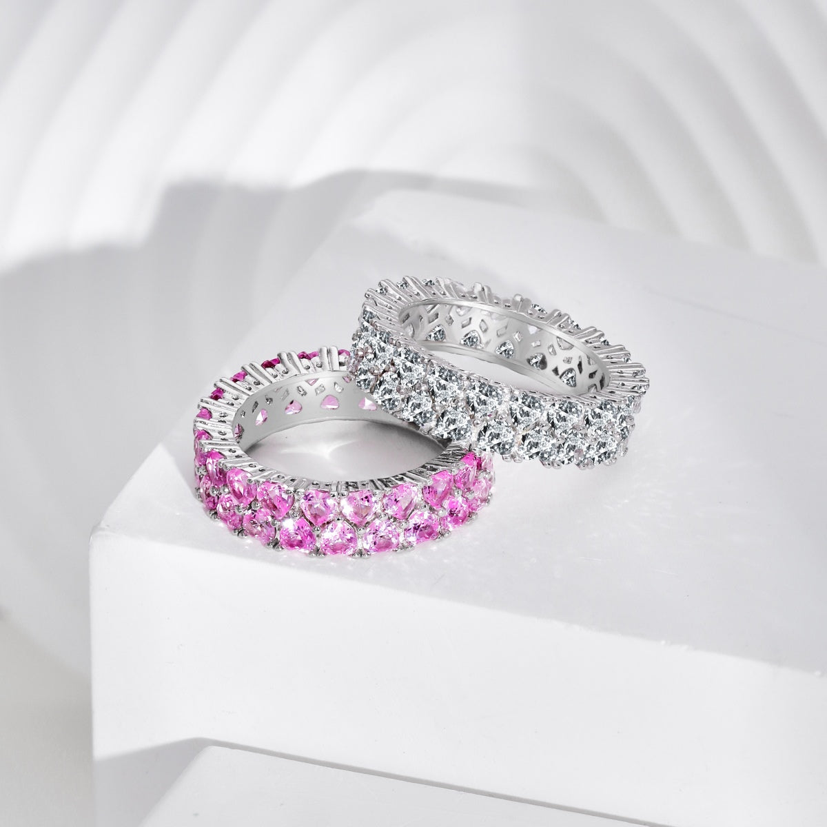 [Noble Jewelry]Sparkling Full Heart Ring