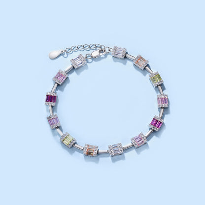 [Noble Jewelry]Dainty Charming Emerald Cut Daily Bracelet