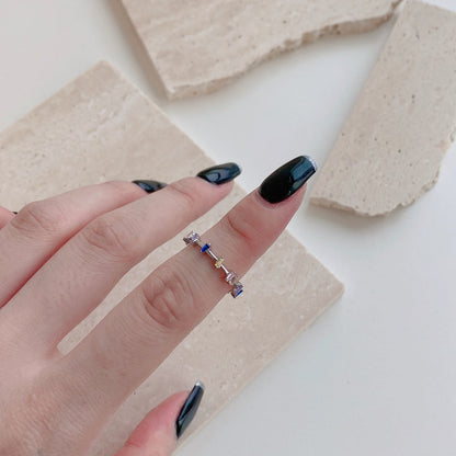 [Noble Jewelry]Unique Trapezoid Cut Daily Ring