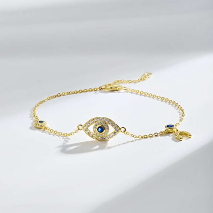 [Noble Jewelry]Dainty Eye Shape Necklace