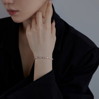 [Noble Jewelry]Sparkling Exquisite Round Cut Party Bracelet