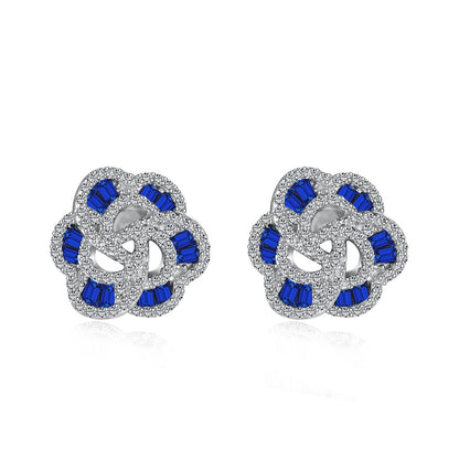 [Noble Jewelry]Exquisite Flower Shape Daily Earrings