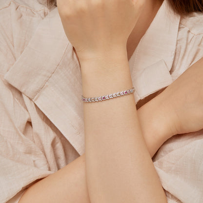 [Noble Jewelry]Delicate Colorful Multi Cut Daily Bracelet